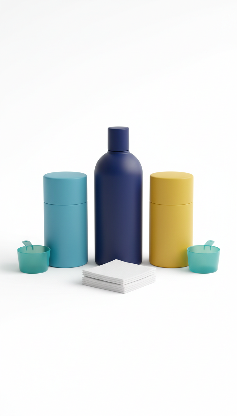 Laundry Detergent Starter Kit With Branded Bottles